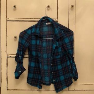 Girls see through flannel